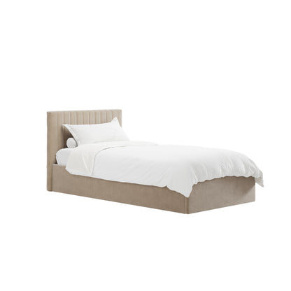 Vienna Beige Ottoman Single Bed