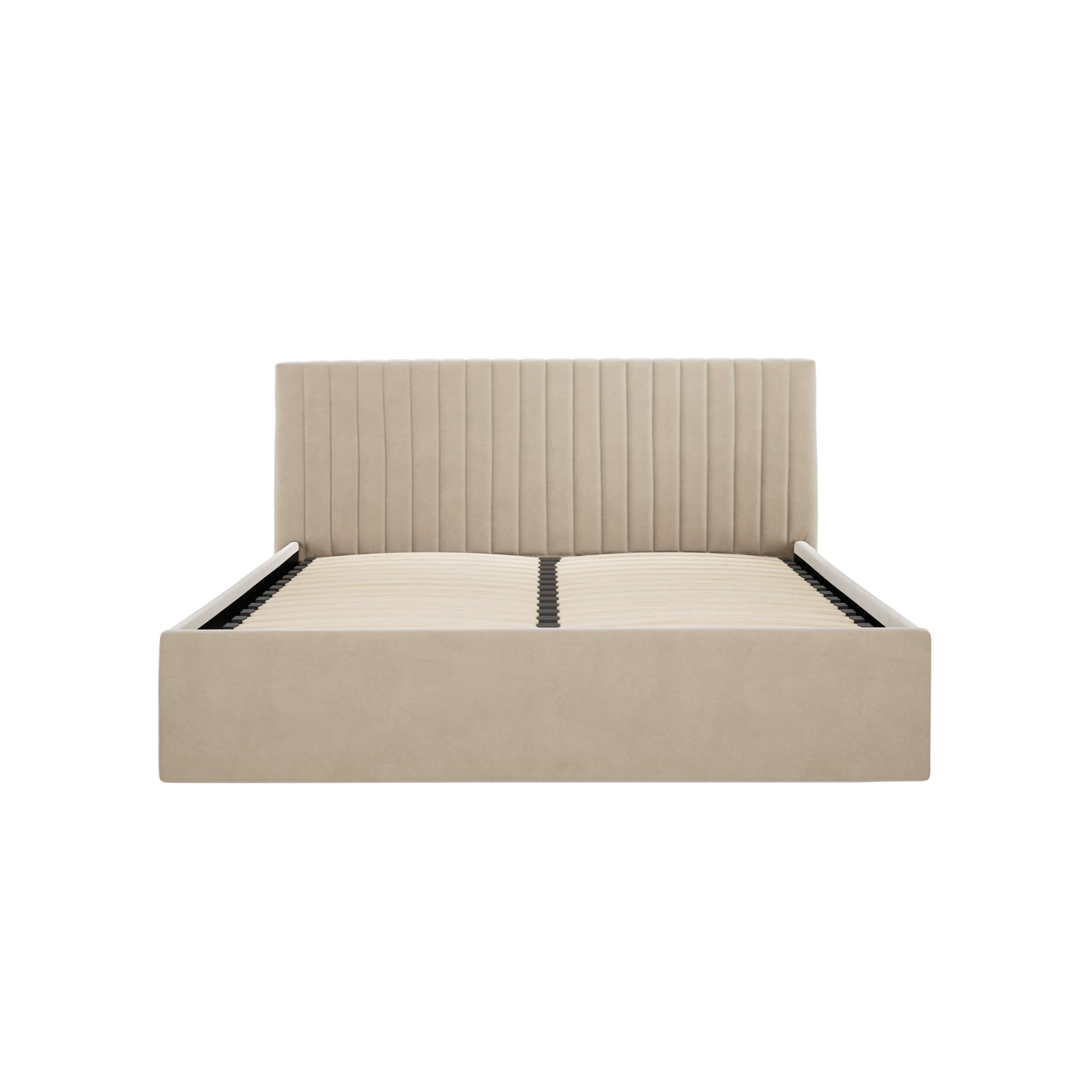 Vienna Beige Ottoman Double Bed