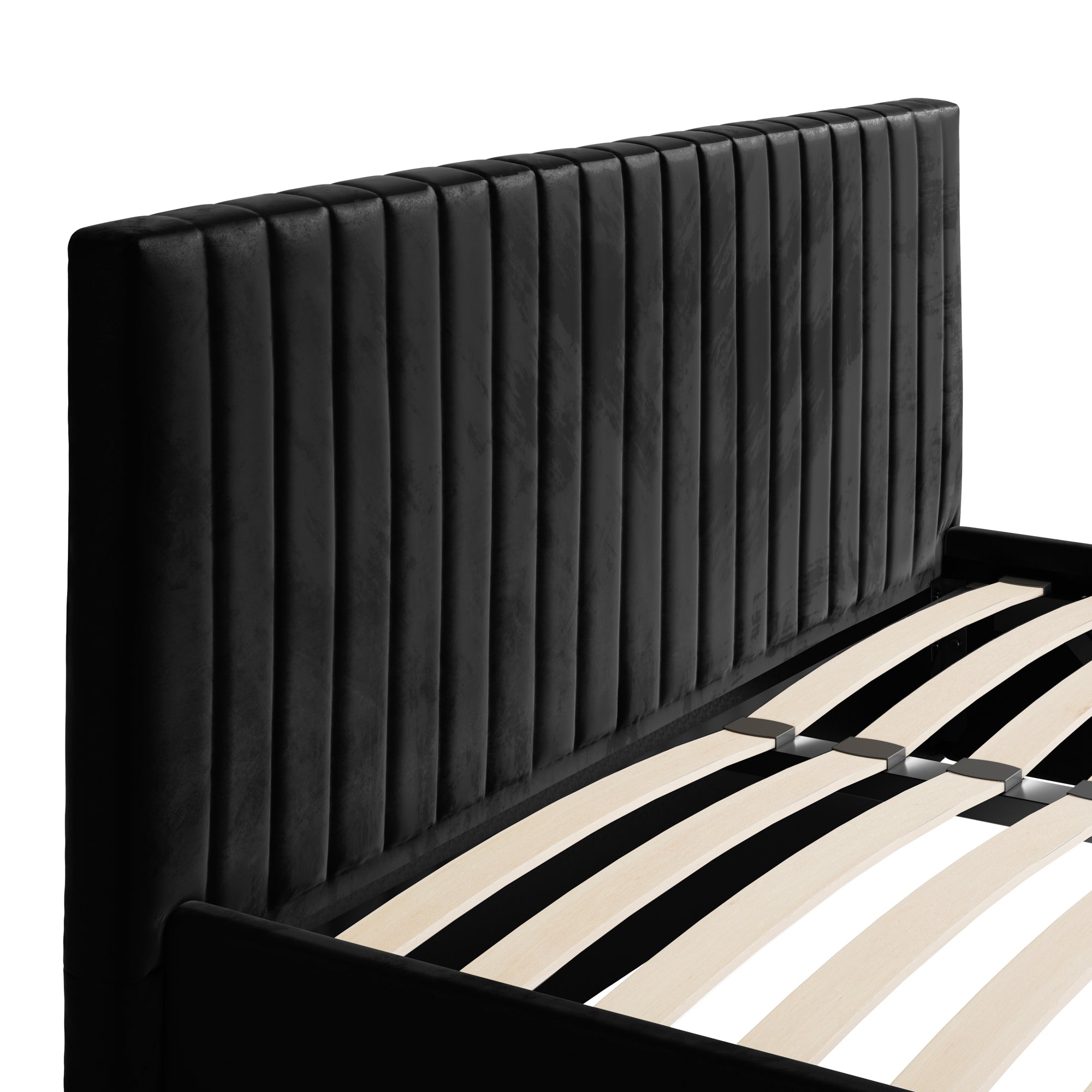 Vienna Black Ottoman King Size Bed