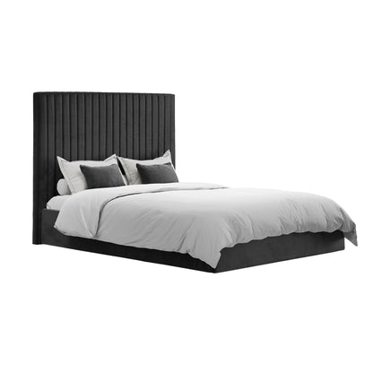 Vienna Black Tall Ottoman King Size Bed