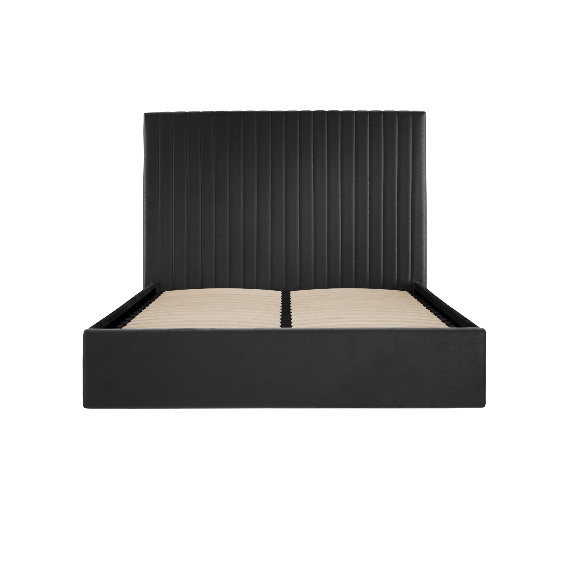 Vienna Black Tall Ottoman King Size Bed