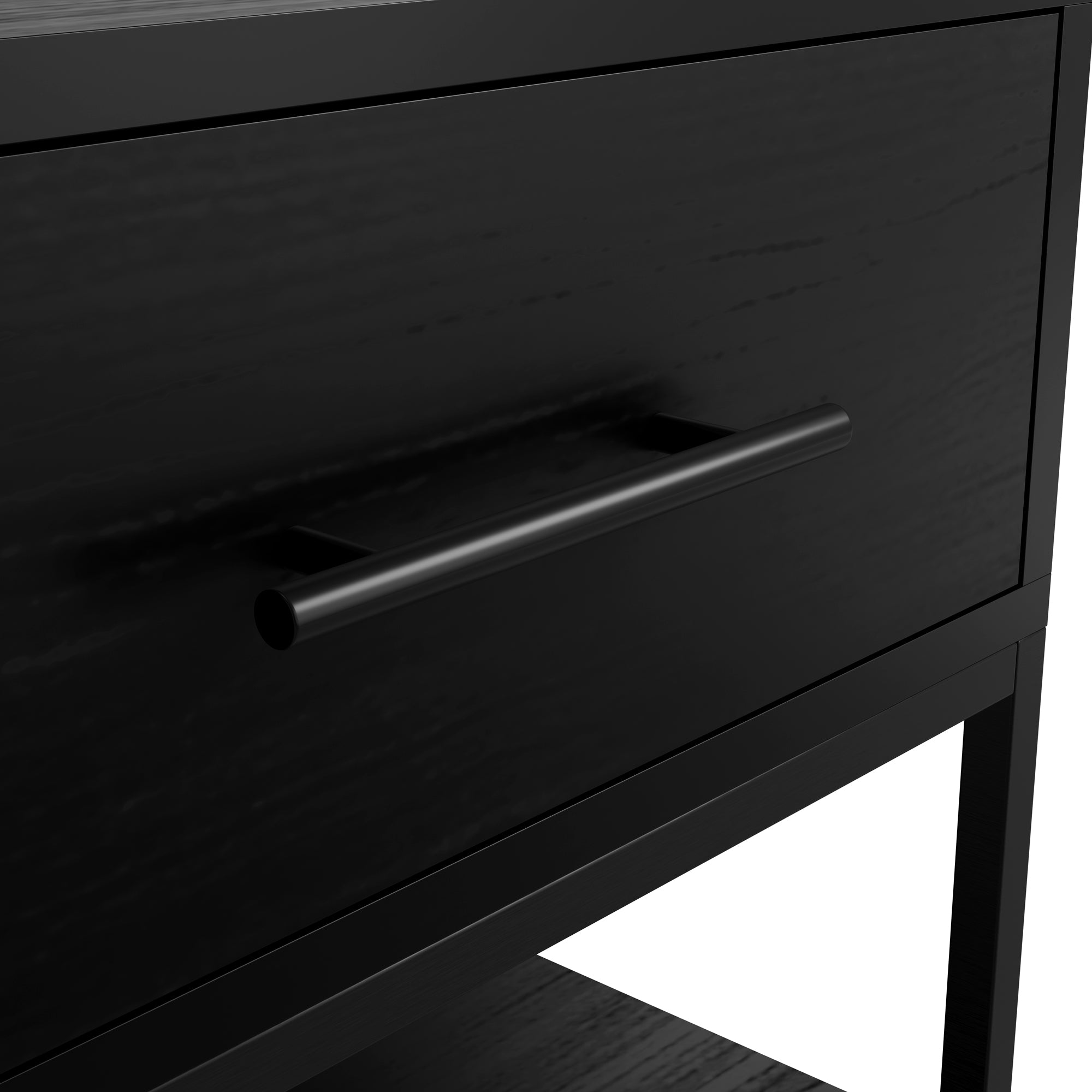 Islington Matte Black Bedside Cabinet