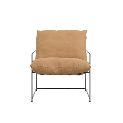 Modern brown accent chair