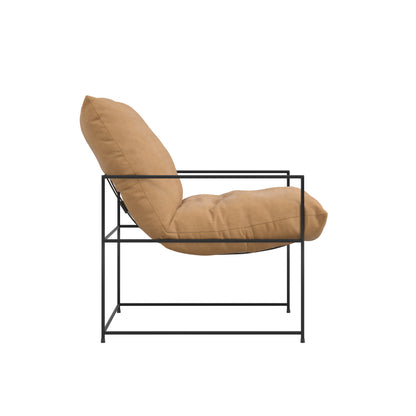 Modern brown accent chair
