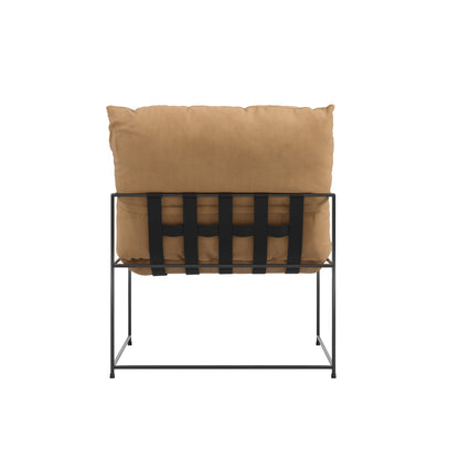 Modern brown accent chair