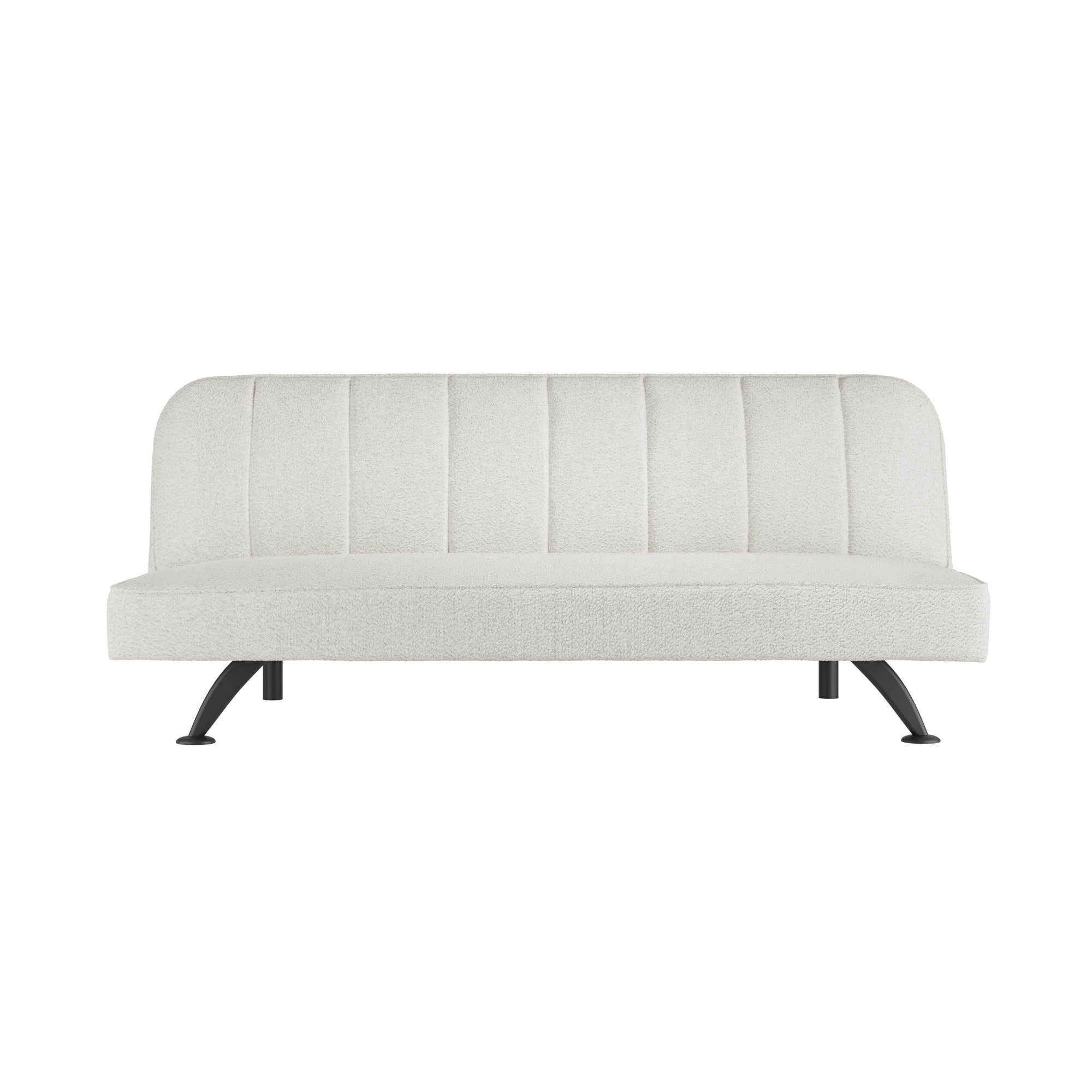 Arden Sofa Bed Ivory Boucle / Matte Black