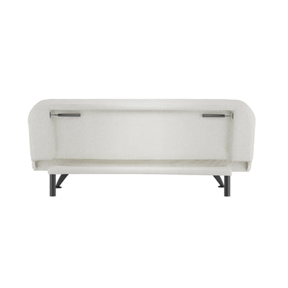 Arden Sofa Bed Ivory Boucle / Matte Black