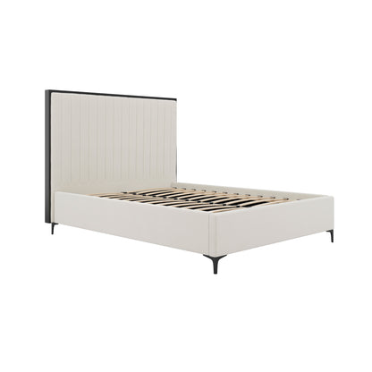 Savoy Cream / Black Double Bed