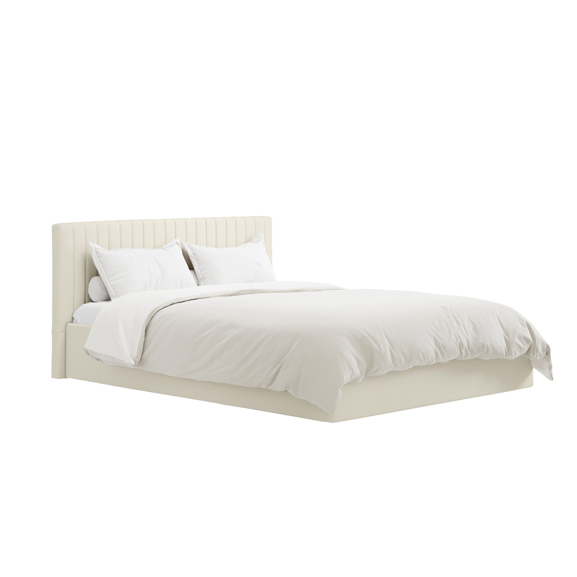 Vienna Milk Ottoman King Size Bed