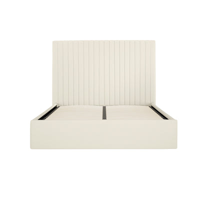 Vienna Milk Tall Ottoman Double Bed