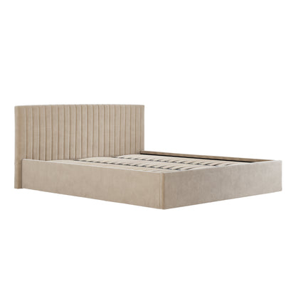 Vienna Beige Ottoman Super King Size Bed