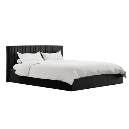 Vienna Black Ottoman Super King Size Bed