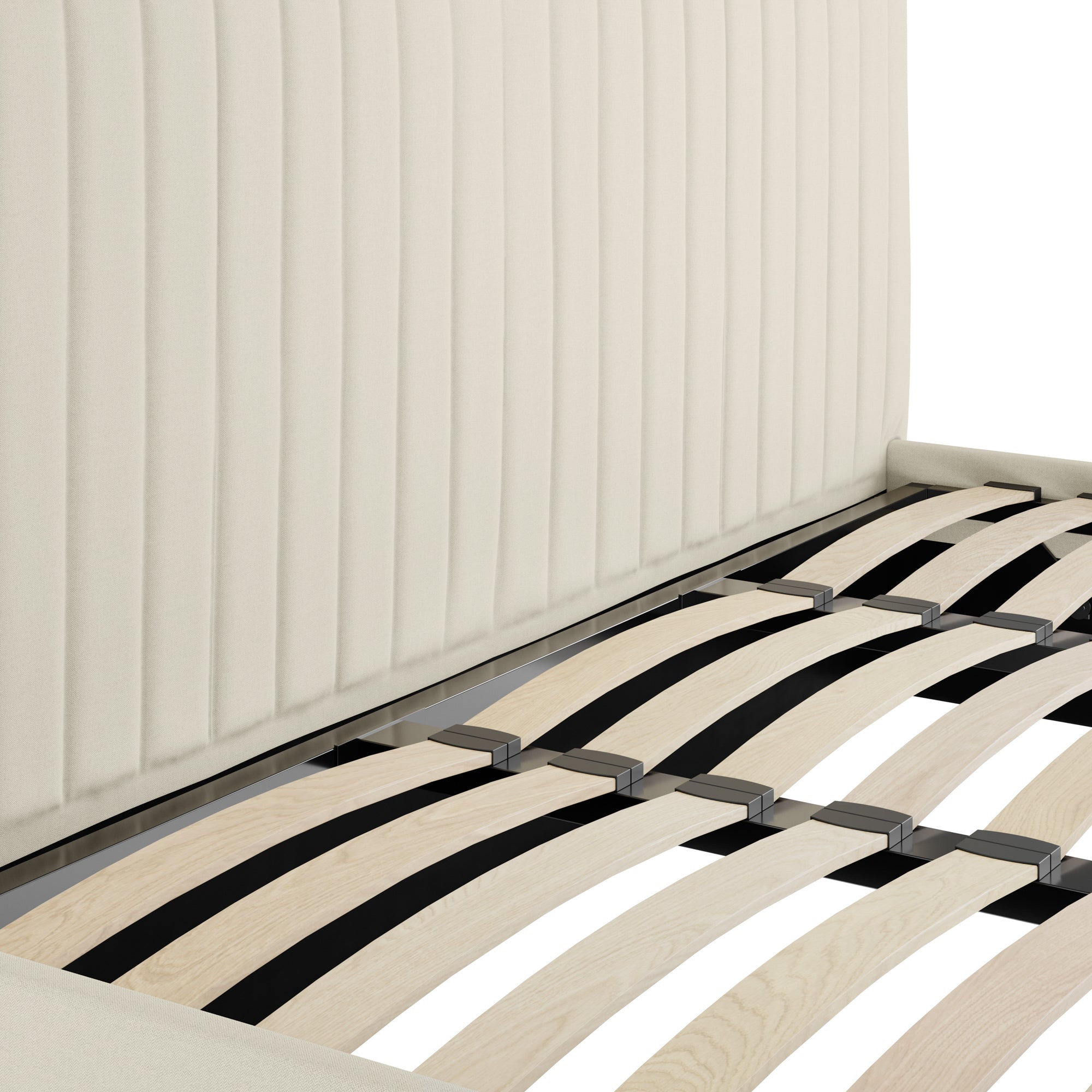 Vienna Milk Ottoman Super King Size Bed