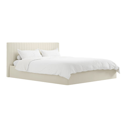 Vienna Milk Ottoman Super King Size Bed