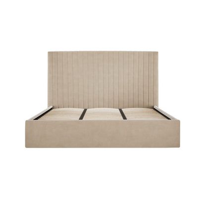 Vienna Beige Tall Ottoman Super King Size Bed