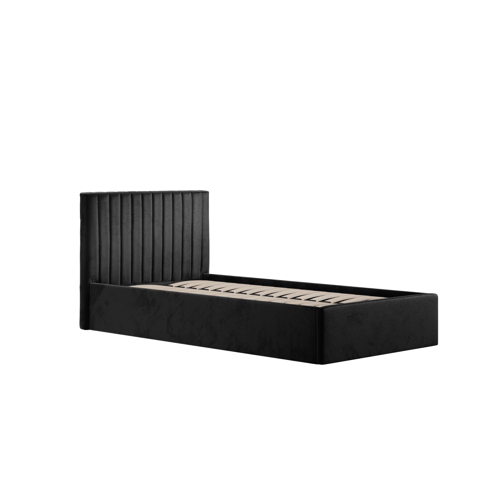 Vienna Black Ottoman Single Bed