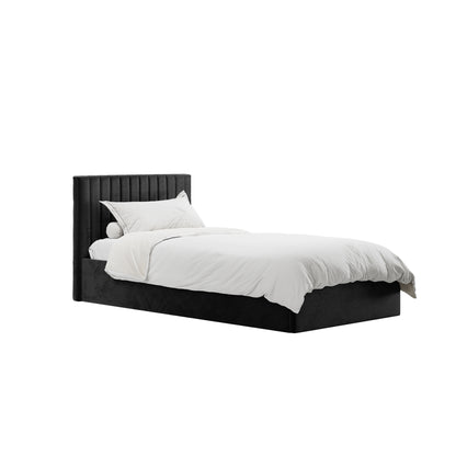 Vienna Black Ottoman Single Bed