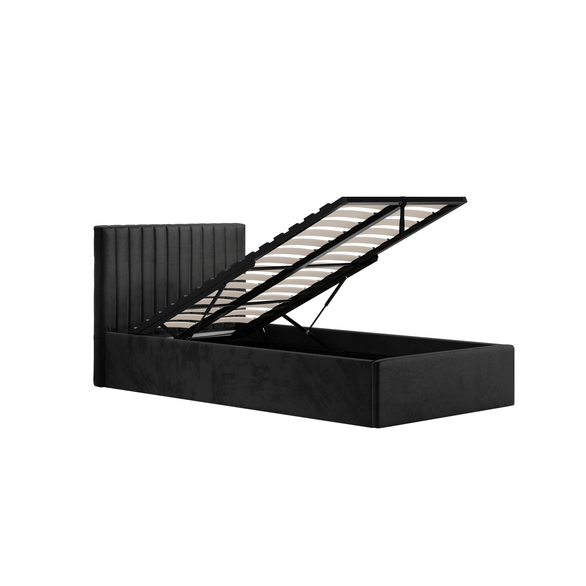 Vienna Black Ottoman Single Bed
