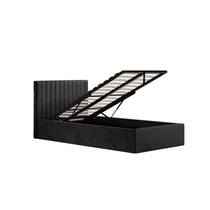 Vienna Black Ottoman Single Bed