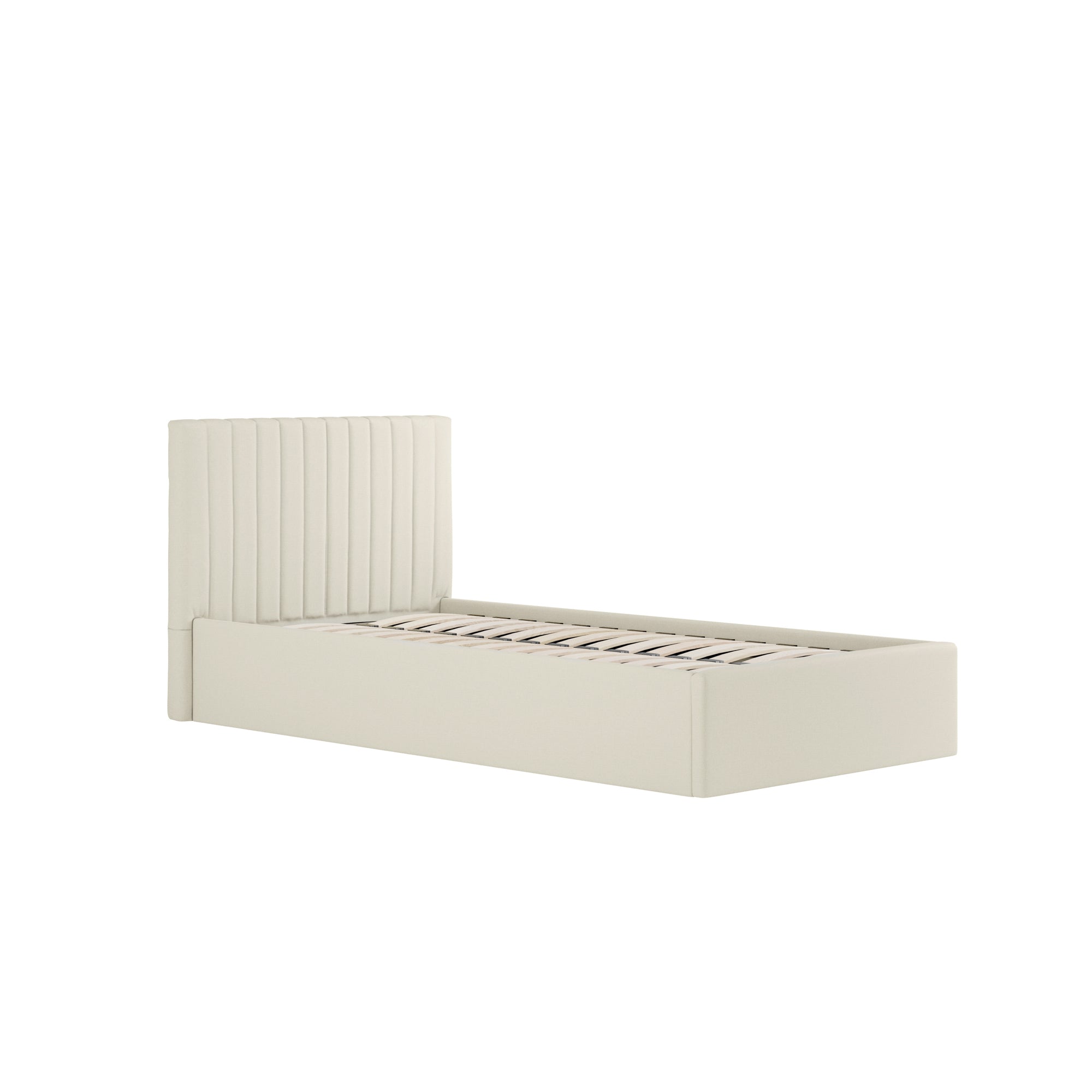 Vienna Milk Ottoman Single Bed