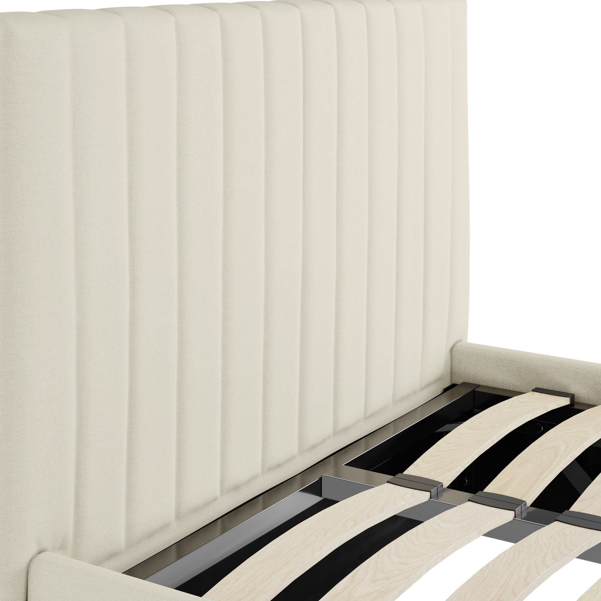 Vienna Milk Ottoman Single Bed