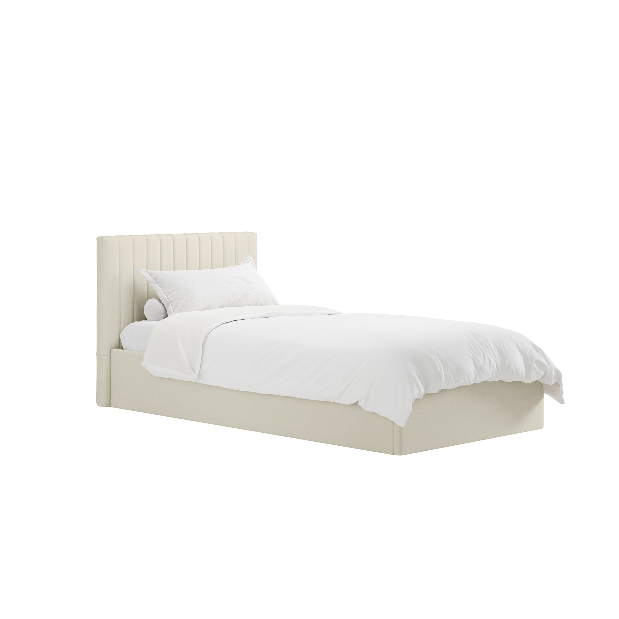 Vienna Milk Ottoman Single Bed