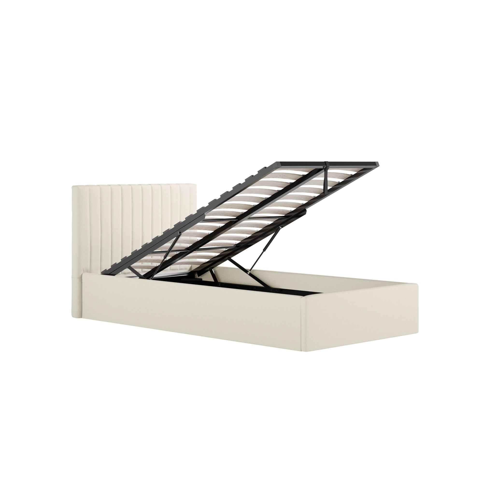 Vienna Milk Ottoman Single Bed