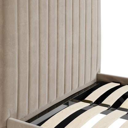 Vienna Beige Tall Ottoman Single Bed