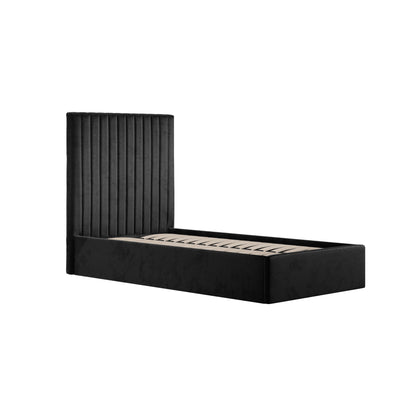 Vienna Black Tall Ottoman Single Bed