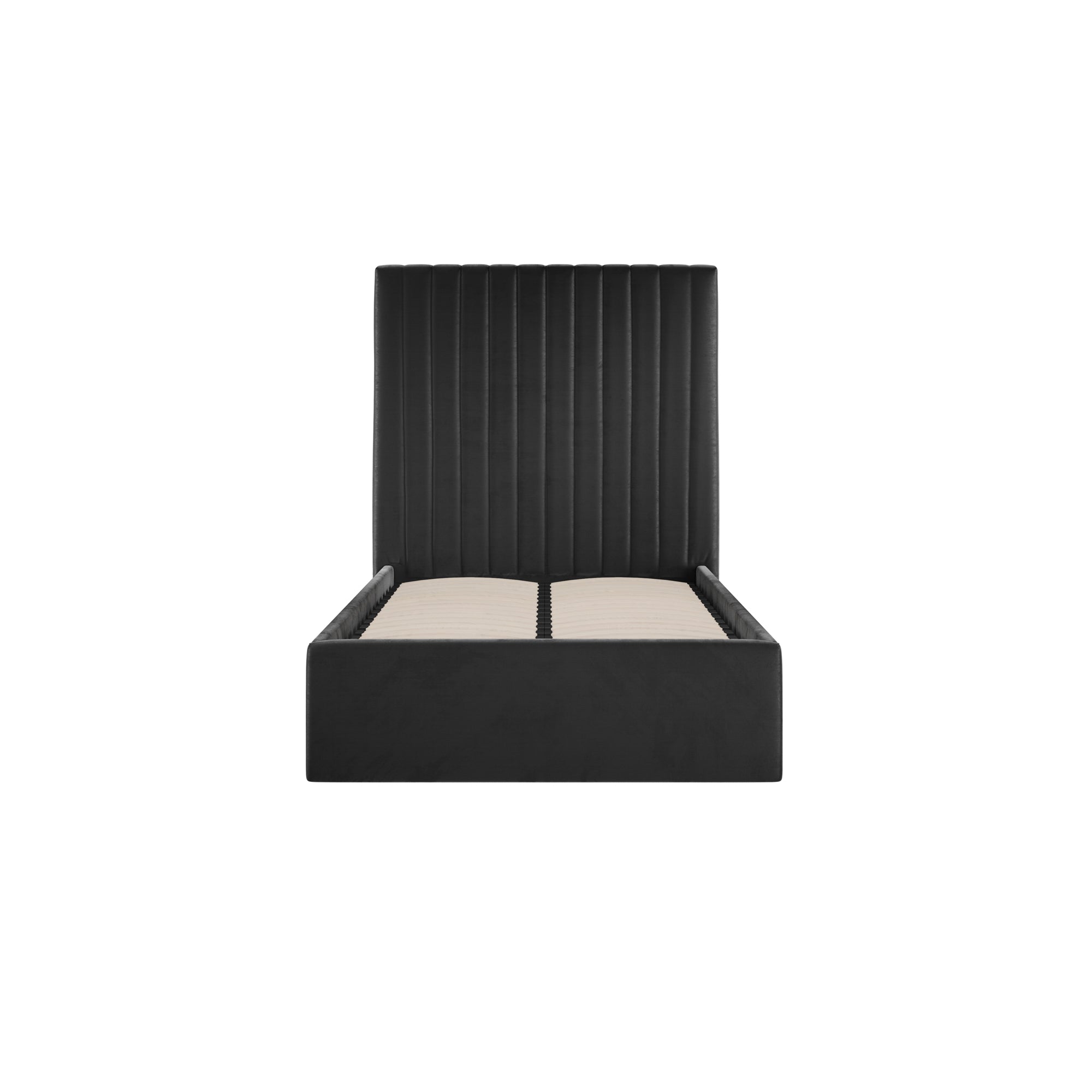 Vienna Black Tall Ottoman Single Bed