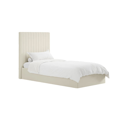Vienna Milk Tall Ottoman Single Bed