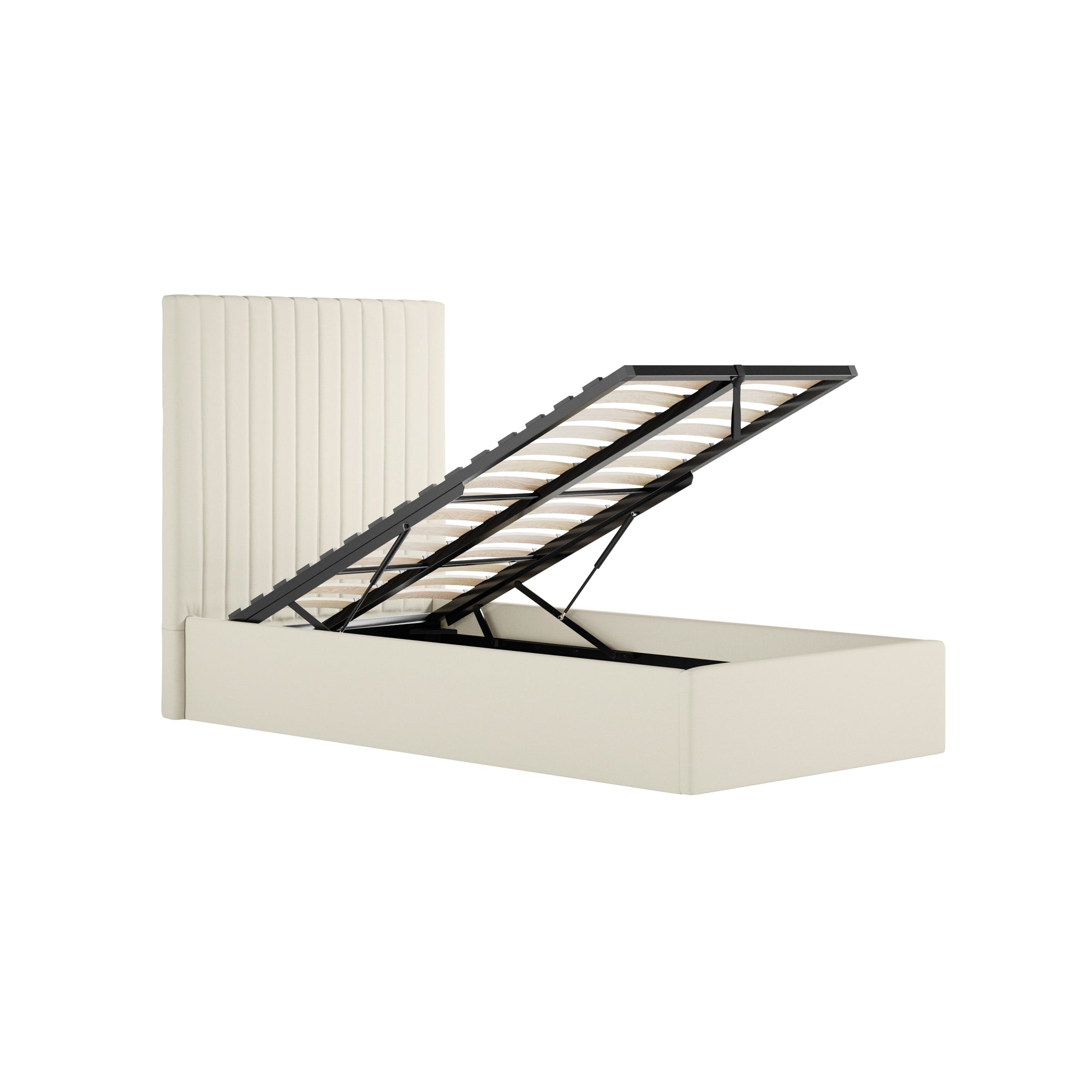 Vienna Milk Tall Ottoman Single Bed