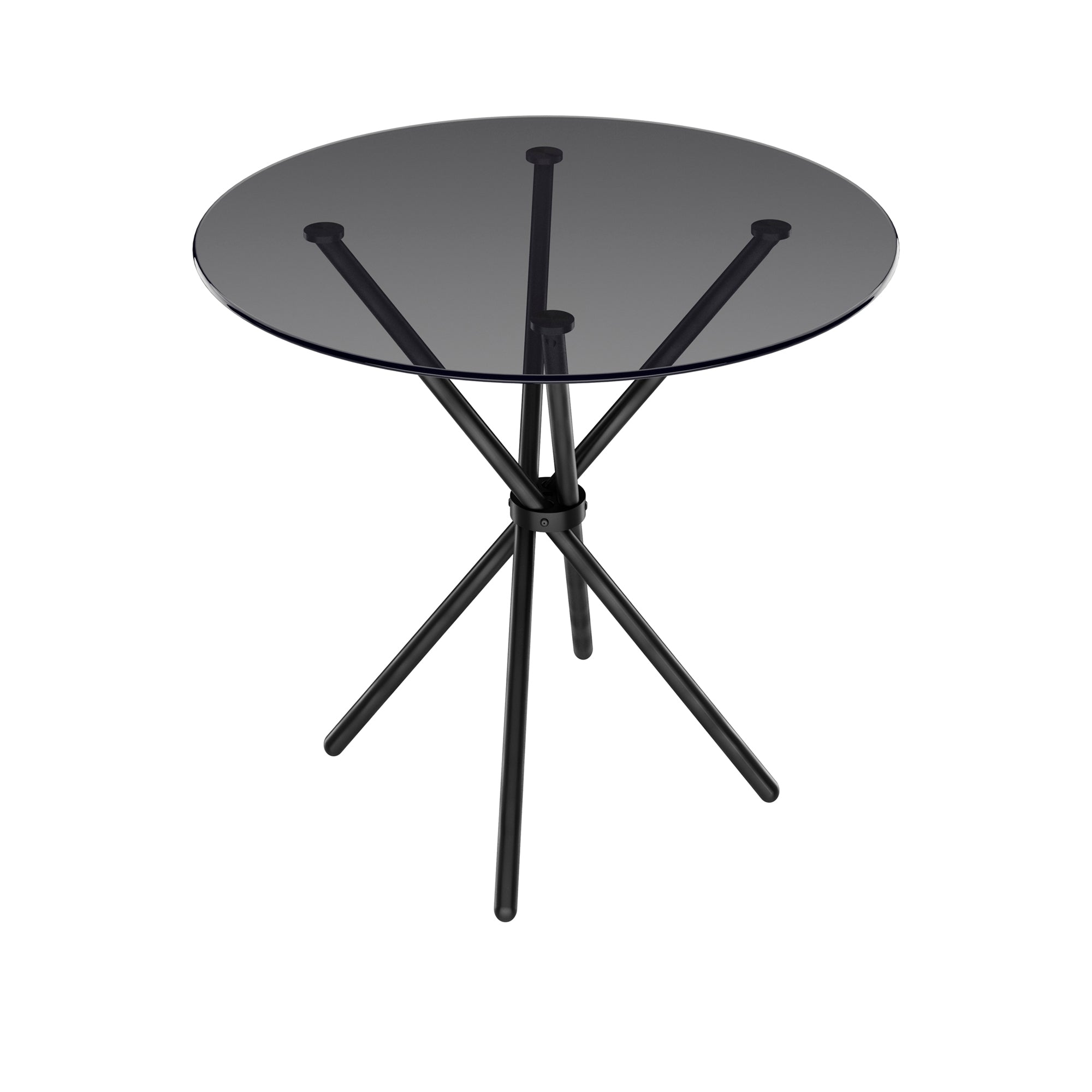 Mason Smoked Top / Black Legs Dining Table