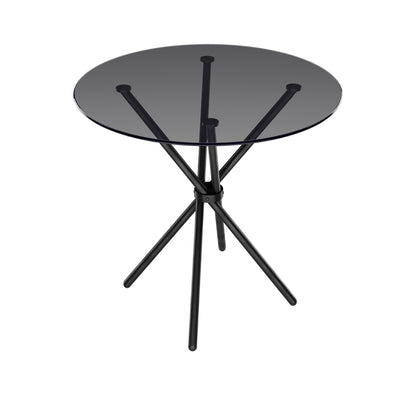 Mason Smoked Top / Black Legs Dining Table