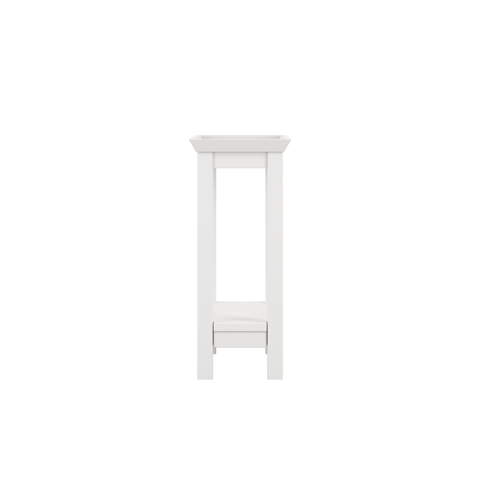 White modern side table console