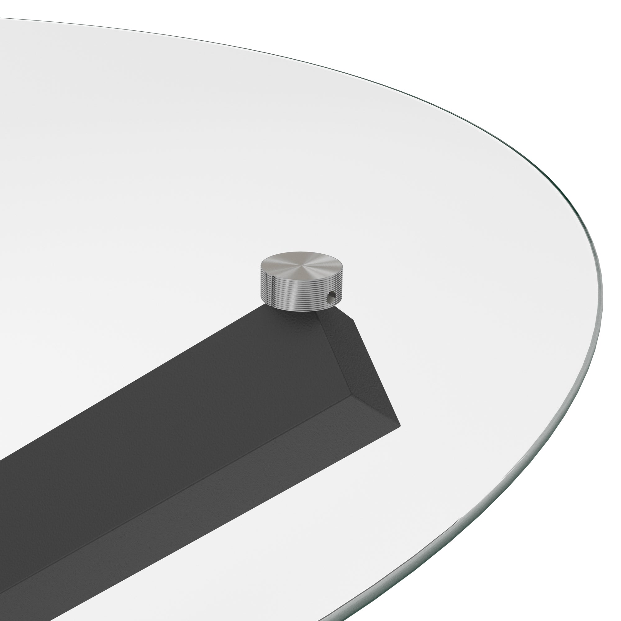 Costes Clear / Black Dining Table