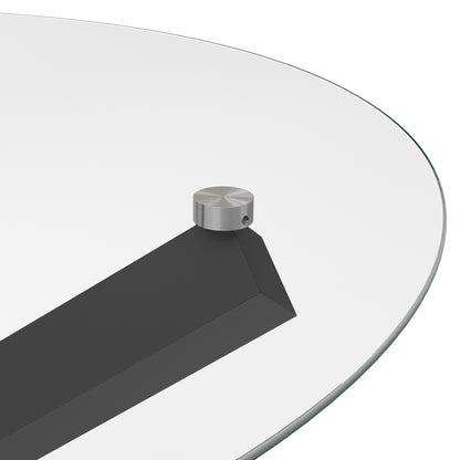 Costes Clear / Black Dining Table