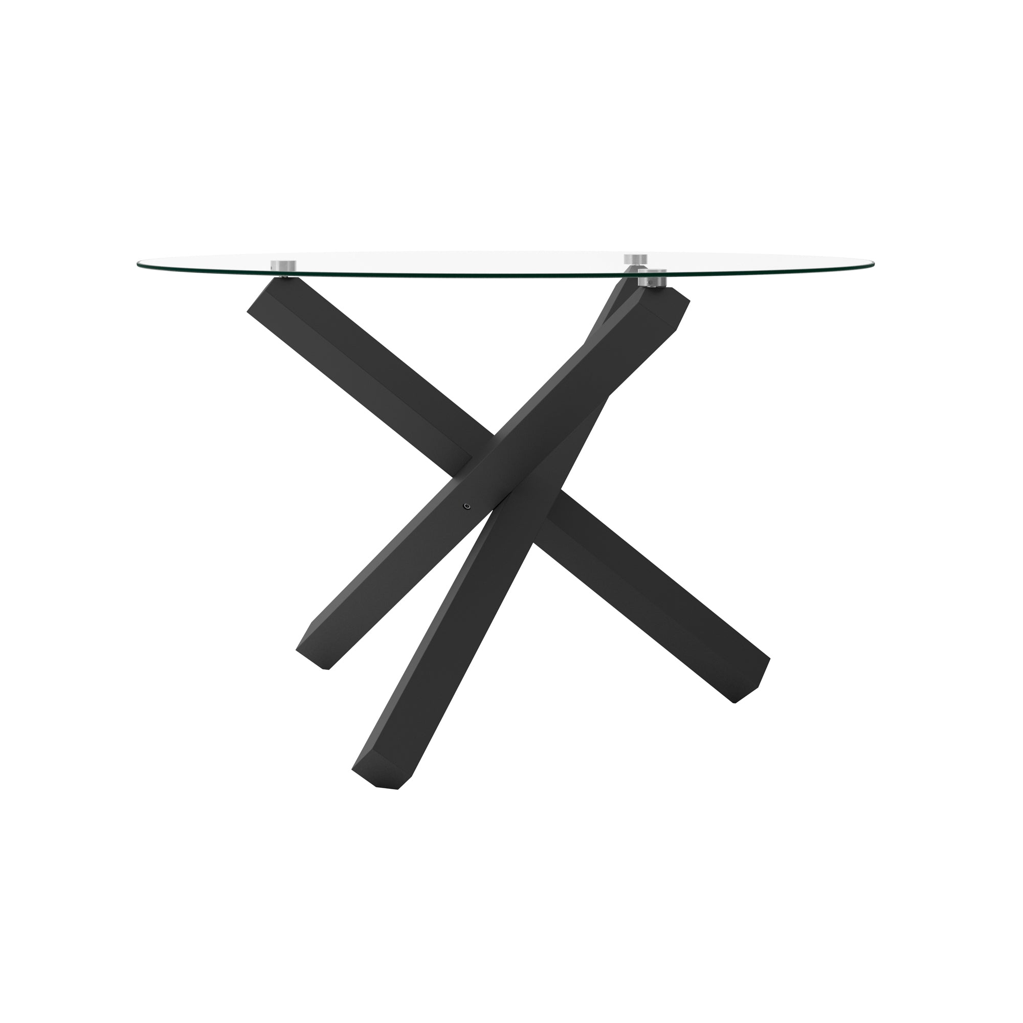 Costes Clear / Black Dining Table