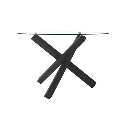 Costes Clear / Black Dining Table