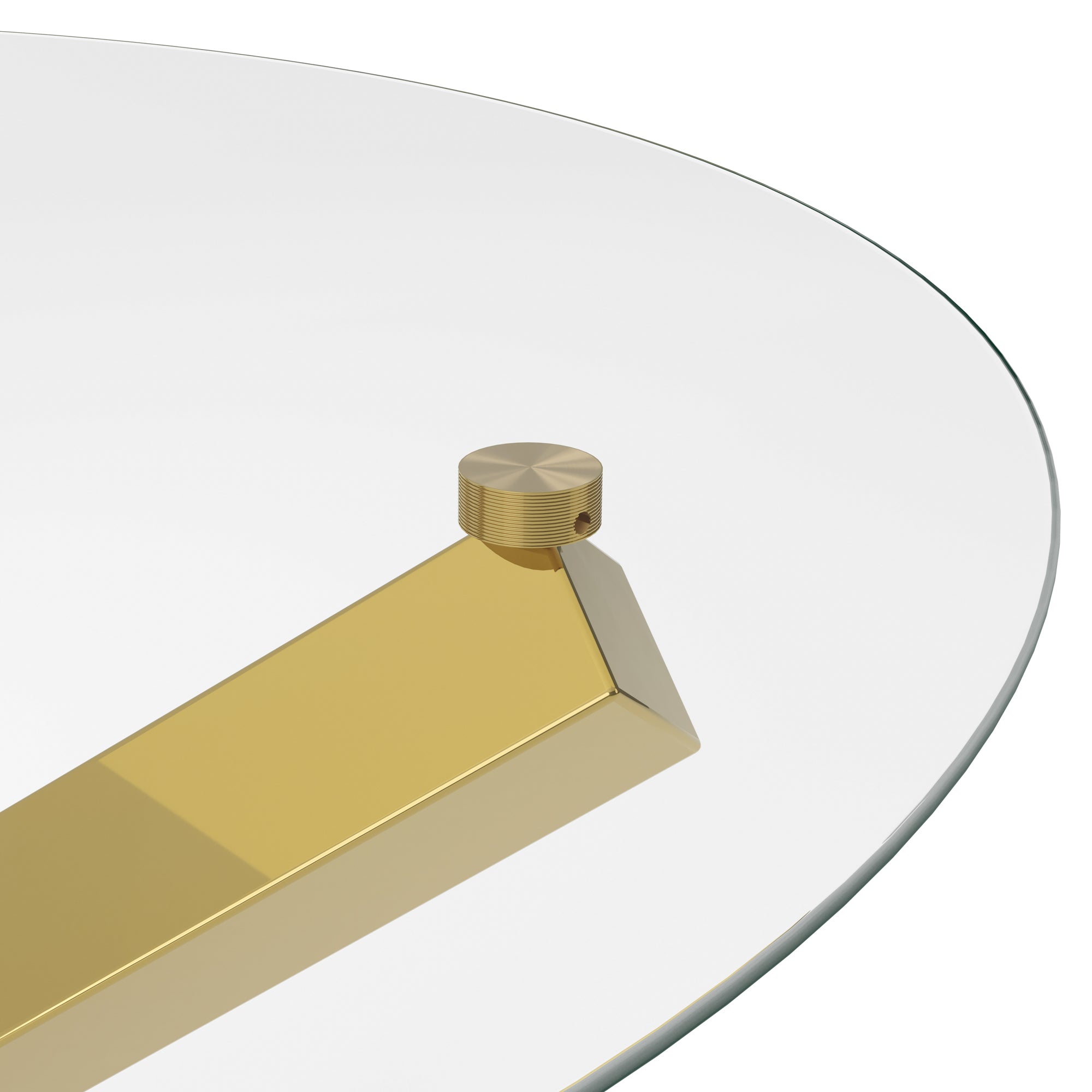Costes Dining Table Glass Top With Gold Legs