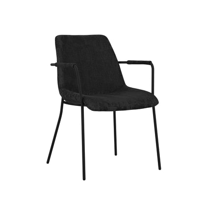 Monte Black / Black / Arms Dining Chair