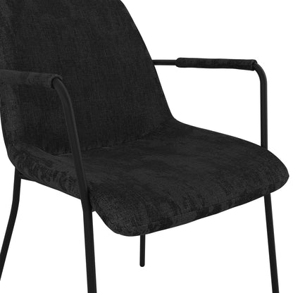 Monte Black / Black / Arms Dining Chair