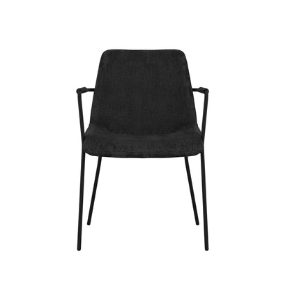 Monte Black / Black / Arms Dining Chair