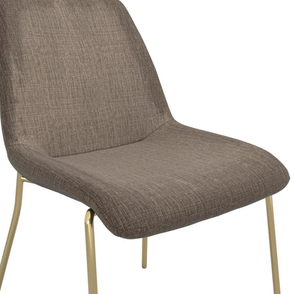 Monte Taupe / Gold Dining Chair