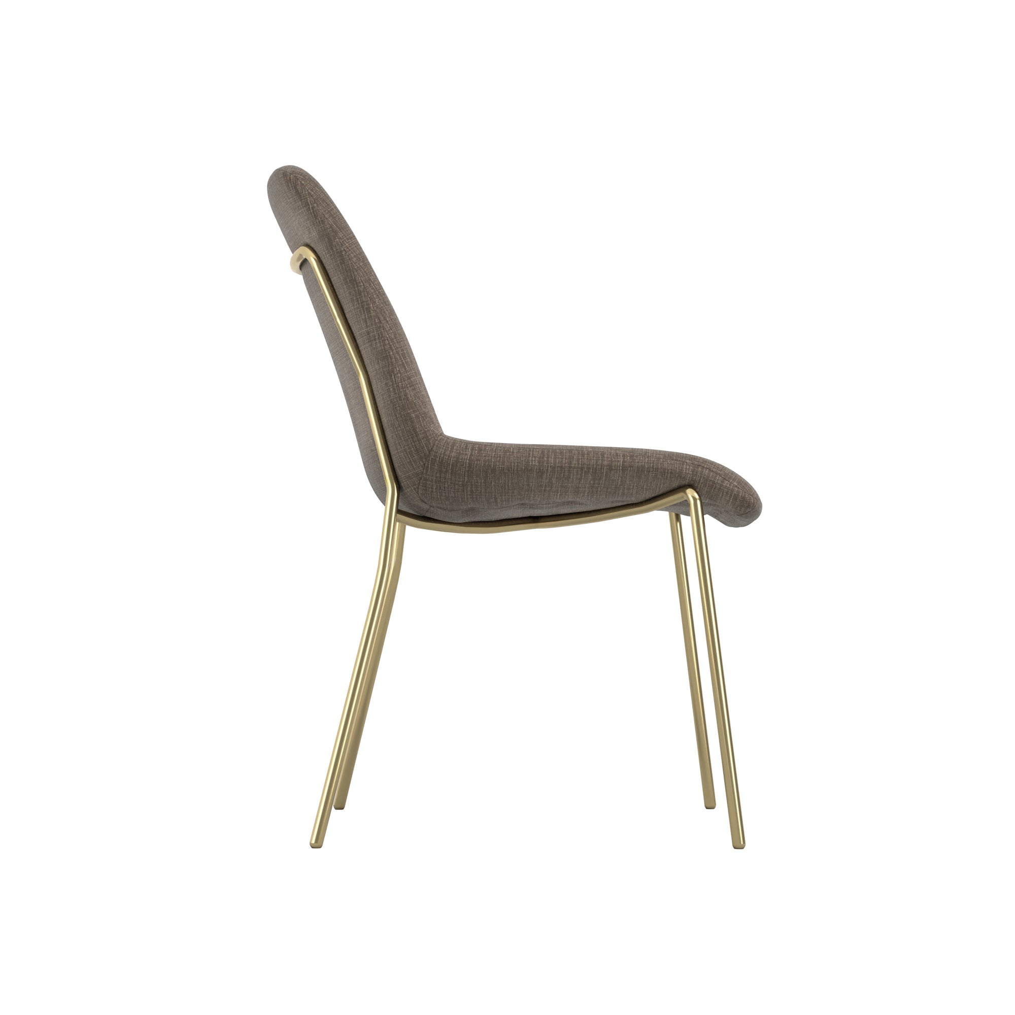 Monte Taupe / Gold Dining Chair