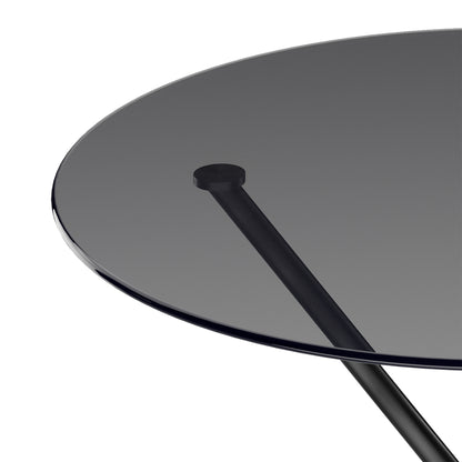 Mason Smoked Top / Black Legs Dining Table