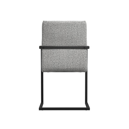 Putney Smoked Pearl / Black / Arms Dining Chair