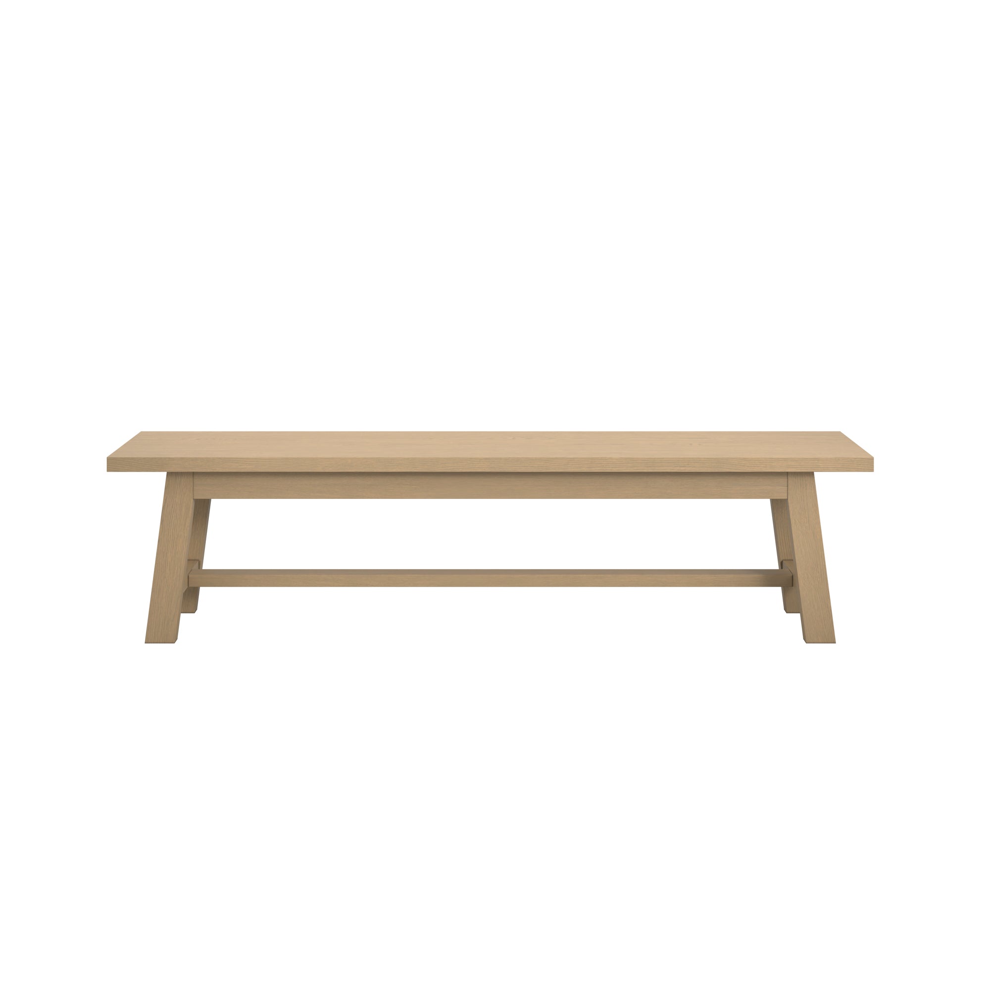Long wooden dining bench