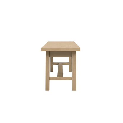 Long wooden dining bench