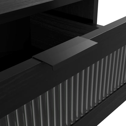 Waldorf Matte Black / Reeded Chest
